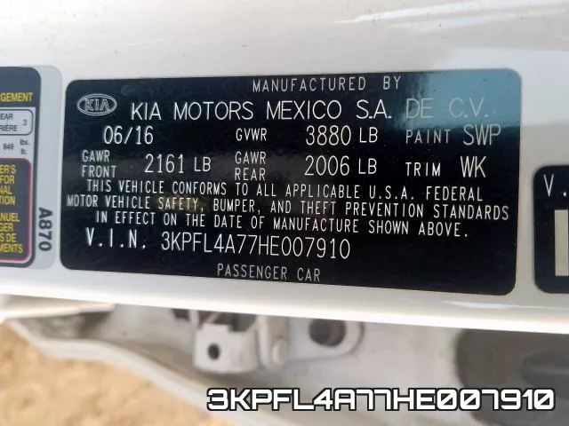 3KPFL4A77HE007910 фото 2