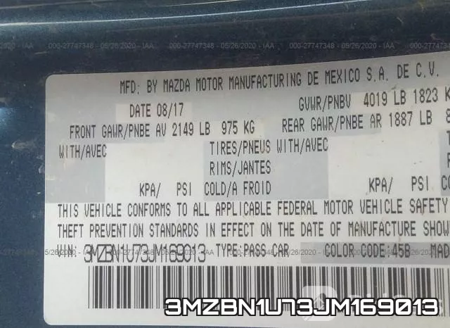3MZBN1U73JM169013 фото 10