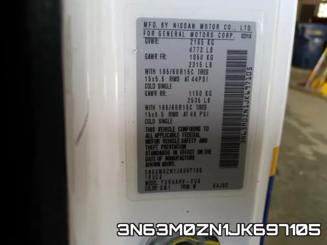 3N63M0ZN1JK697105 фото 2