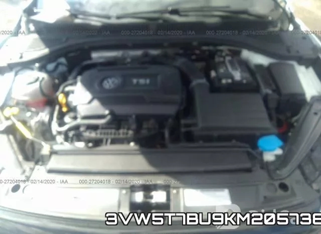 3VW5T7BU9KM205738 фото 2