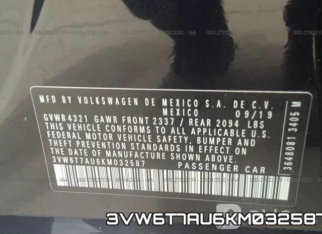 3VW6T7AU6KM032587 фото 10