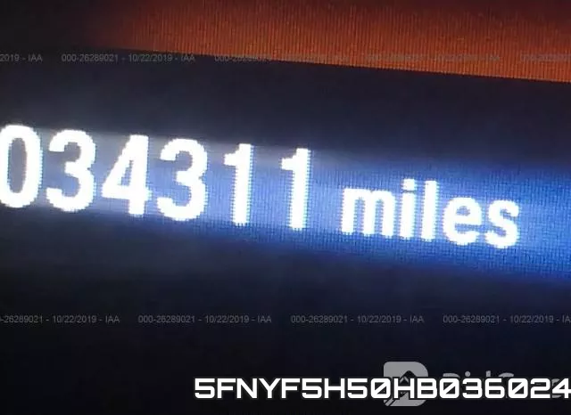 5FNYF5H50HB036024 фото 8