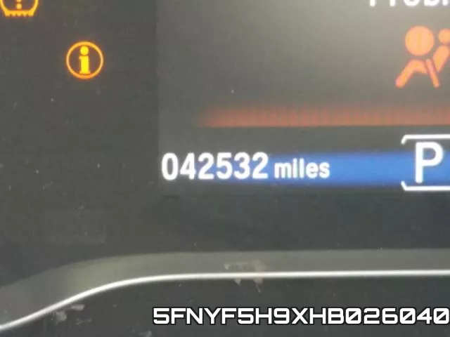 5FNYF5H9XHB026040 фото 9