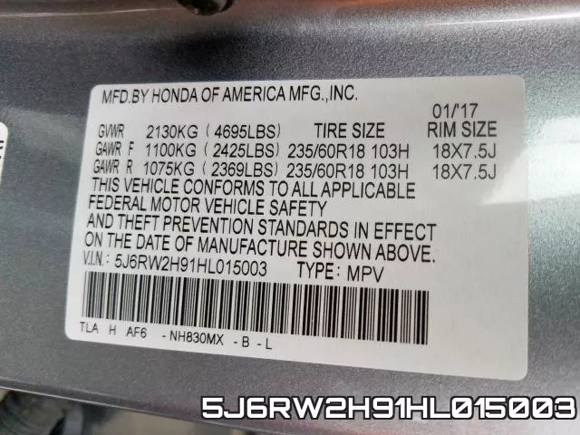 5J6RW2H91HL015003 фото 2