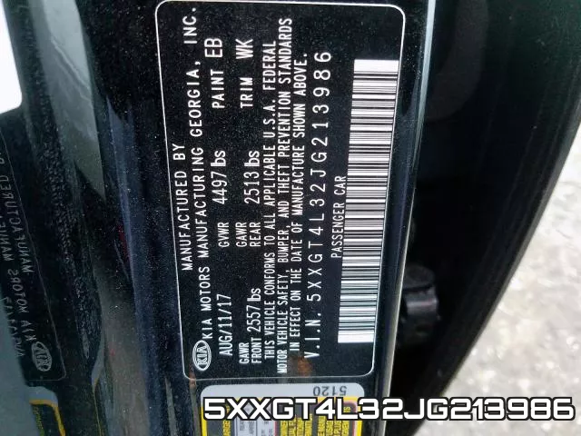 5XXGT4L32JG213986 фото 2