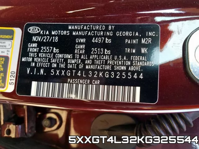 5XXGT4L32KG325544 фото 2