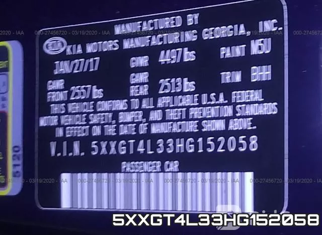 5XXGT4L33HG152058 фото 10