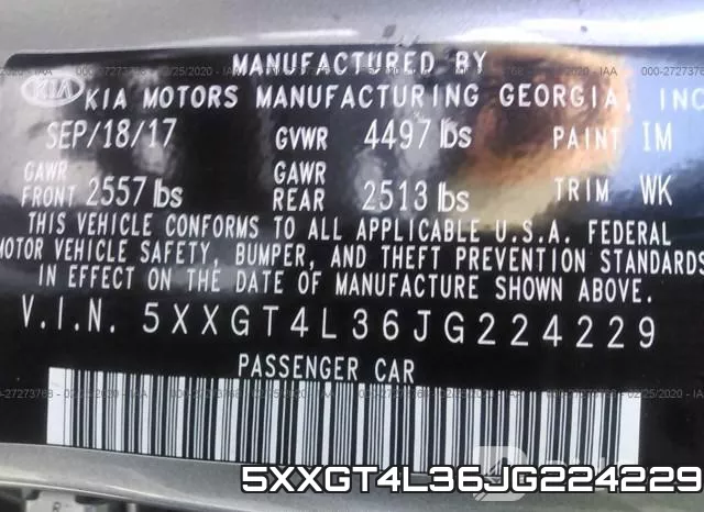 5XXGT4L36JG224229 фото 10