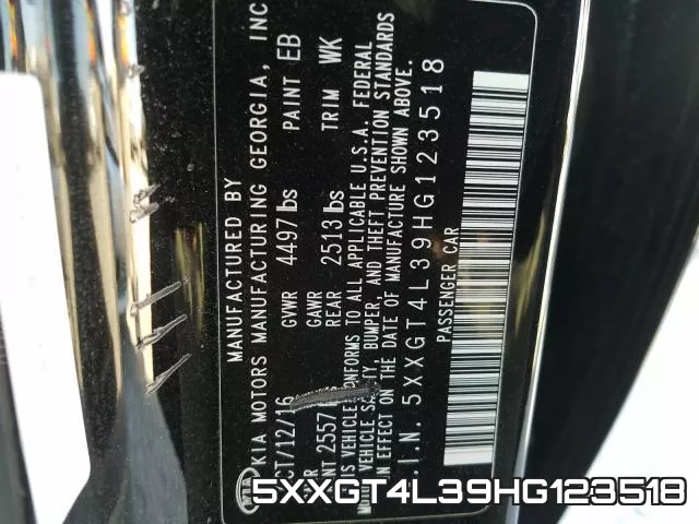 5XXGT4L39HG123518 фото 2