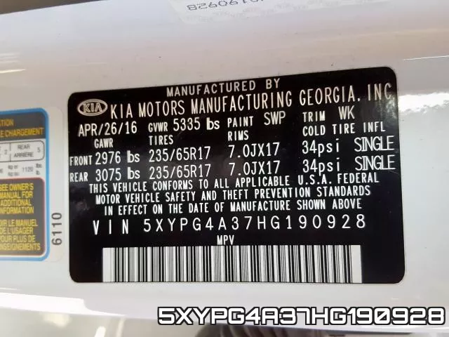 5XYPG4A37HG190928 фото 2