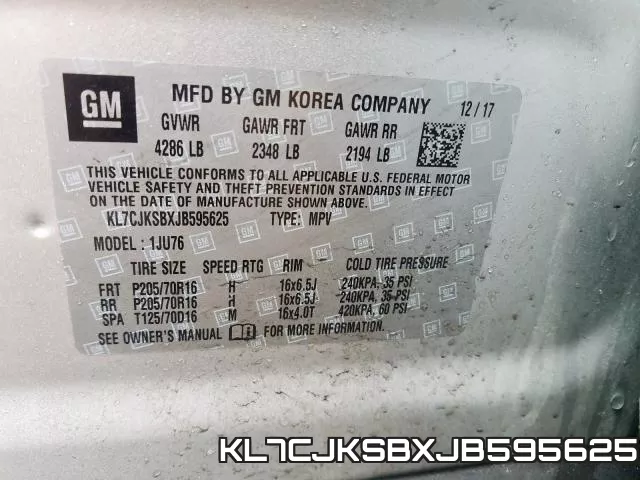 KL7CJKSBXJB595625 фото 2
