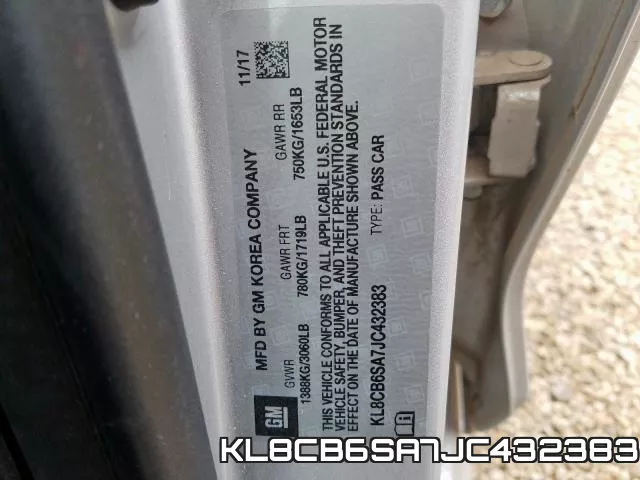 KL8CB6SA7JC432383 фото 2