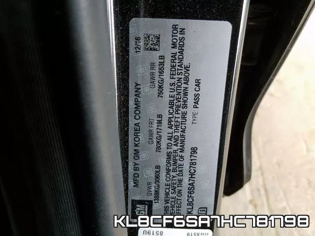 KL8CF6SA7HC781798 фото 2