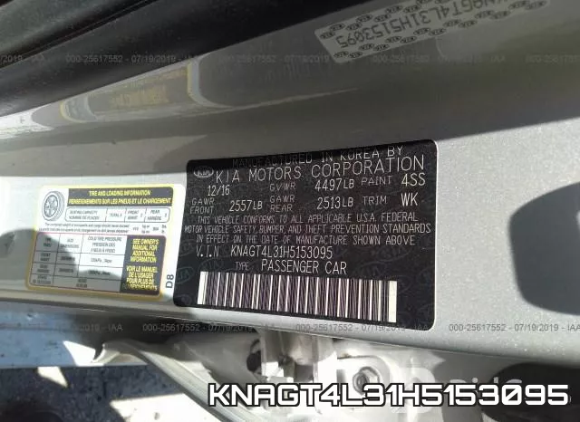 KNAGT4L31H5153095 фото 10