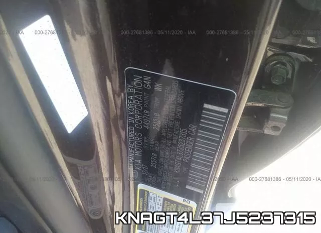 KNAGT4L37J5237315 фото 10