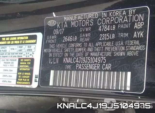 KNALC4J19J5104975 фото 10