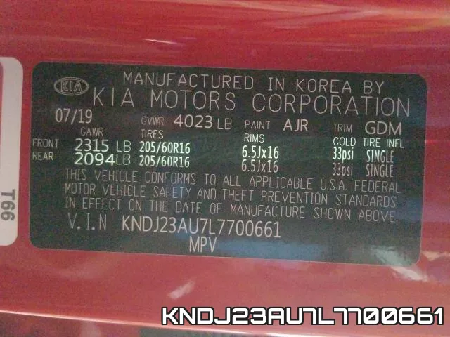 KNDJ23AU7L7700661 фото 2