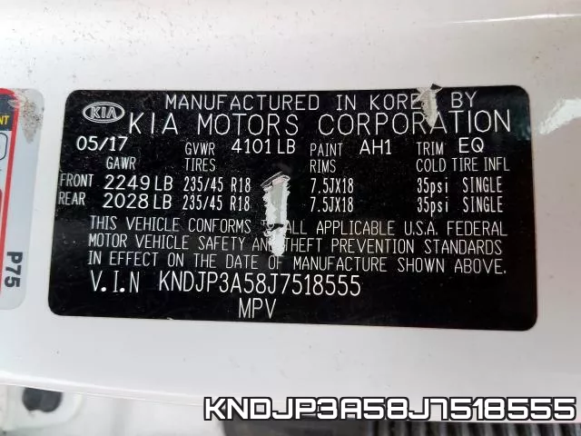 KNDJP3A58J7518555 фото 2
