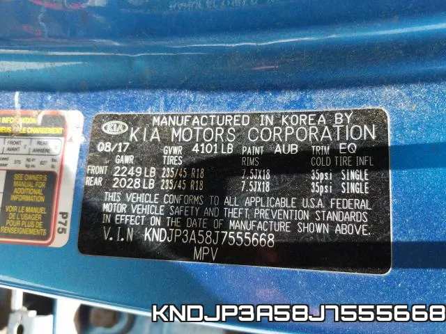 KNDJP3A58J7555668 фото 2