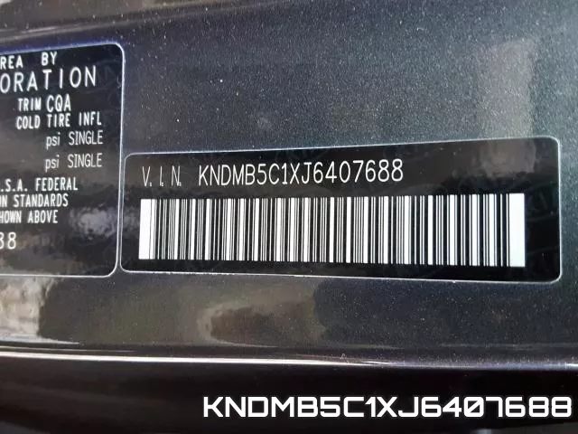 KNDMB5C1XJ6407688 фото 2