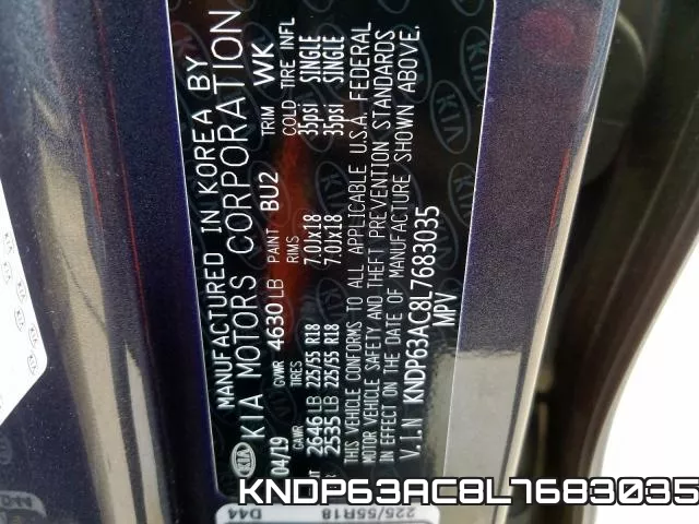 KNDP63AC8L7683035 фото 2