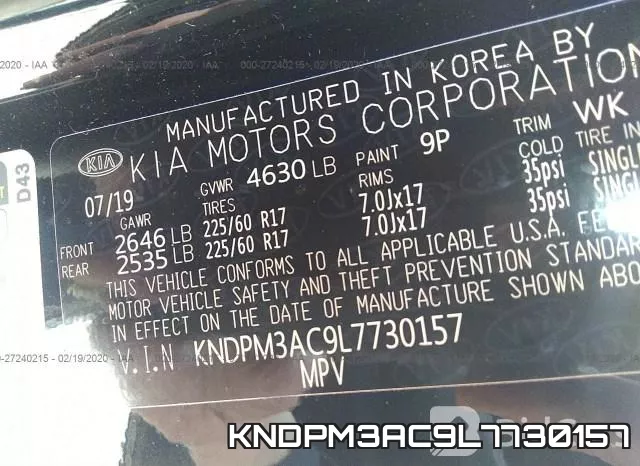 KNDPM3AC9L7730157 фото 10