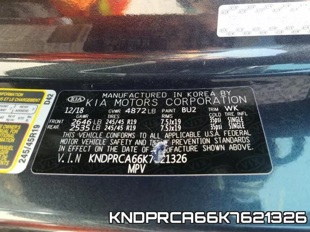 KNDPRCA66K7621326 фото 2