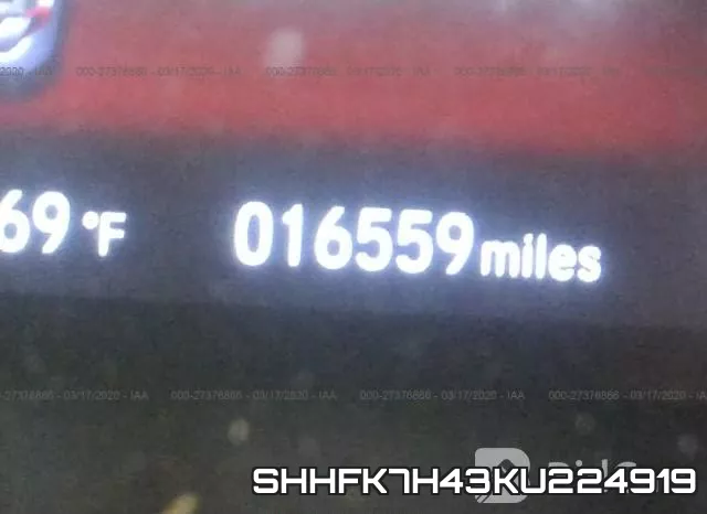 SHHFK7H43KU224919 фото 8