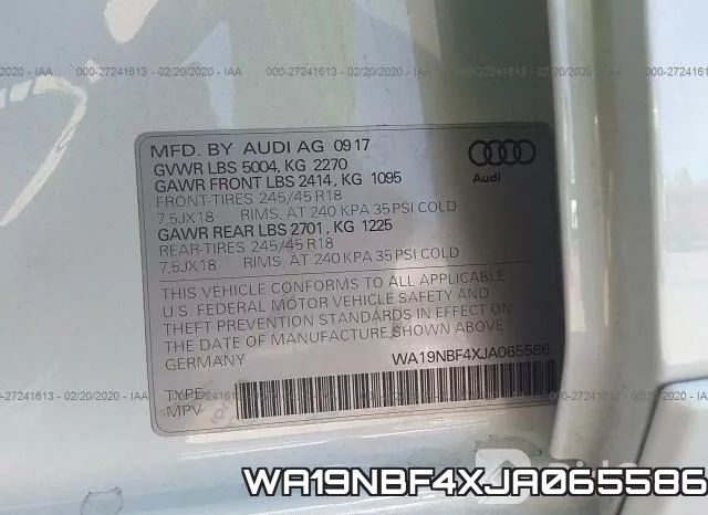 WA19NBF4XJA065586 фото 10