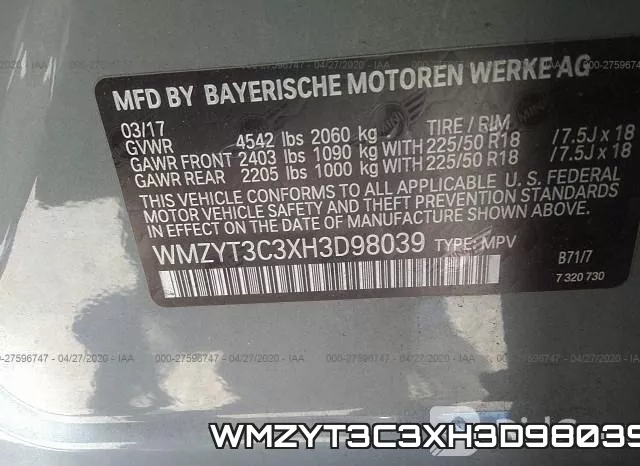 WMZYT3C3XH3D98039 фото 10