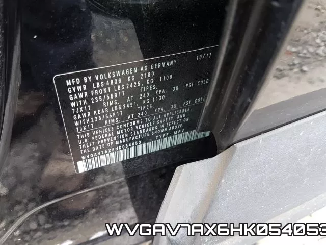 WVGAV7AX6HK054053 фото 2