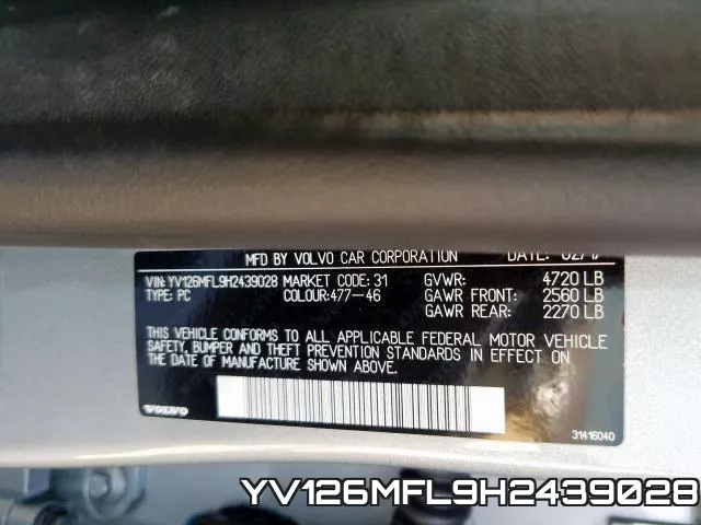 YV126MFL9H2439028 фото 2