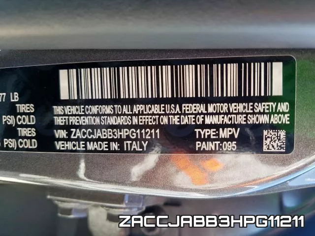 ZACCJABB3HPG11211 фото 2