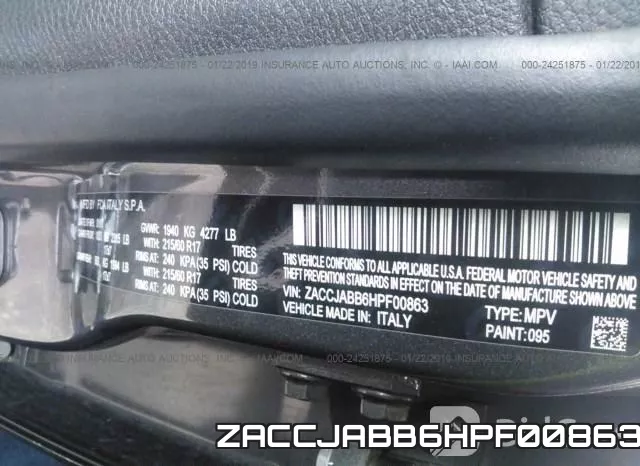 ZACCJABB6HPF00863 фото 10