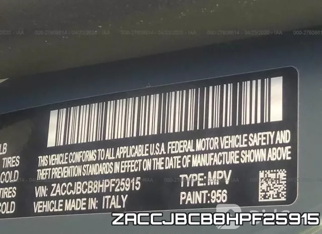 ZACCJBCB8HPF25915 фото 10