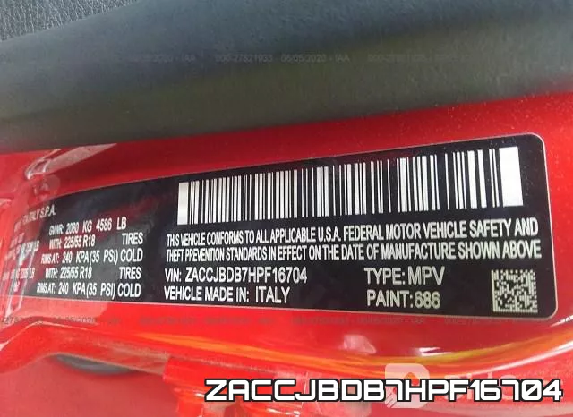 ZACCJBDB7HPF16704 фото 10