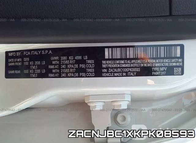ZACNJBC1XKPK08593 фото 10
