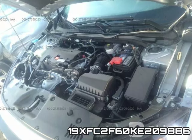 19XFC2F60KE209886 фото 2