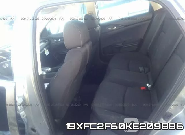 19XFC2F60KE209886 фото 9