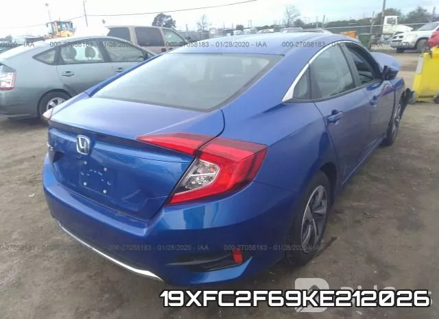 19XFC2F69KE212026 фото 5