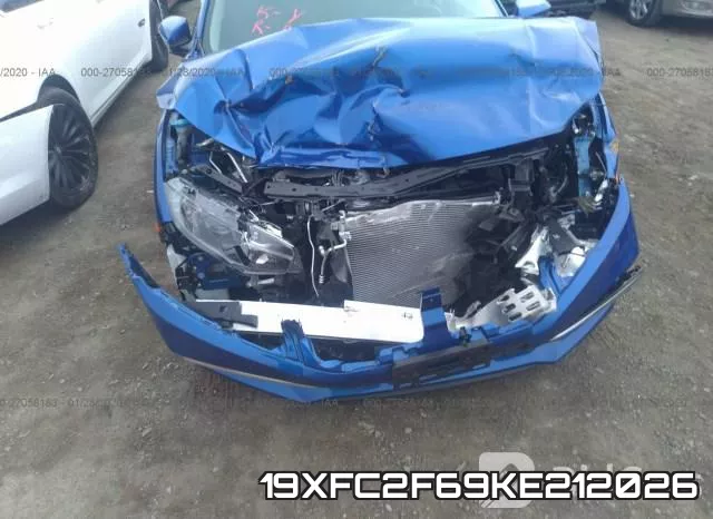 19XFC2F69KE212026 фото 7