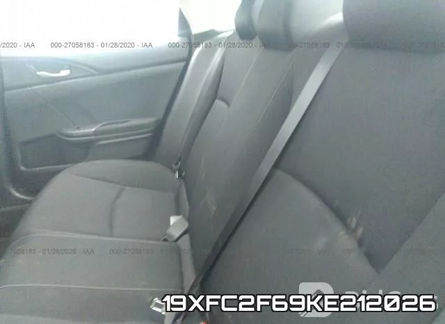 19XFC2F69KE212026 фото 9