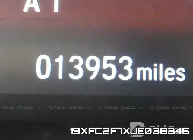 19XFC2F7XJE038345 фото 8