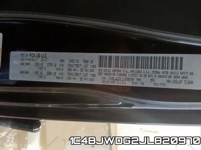 1C4BJWDG2JL820970 фото 2