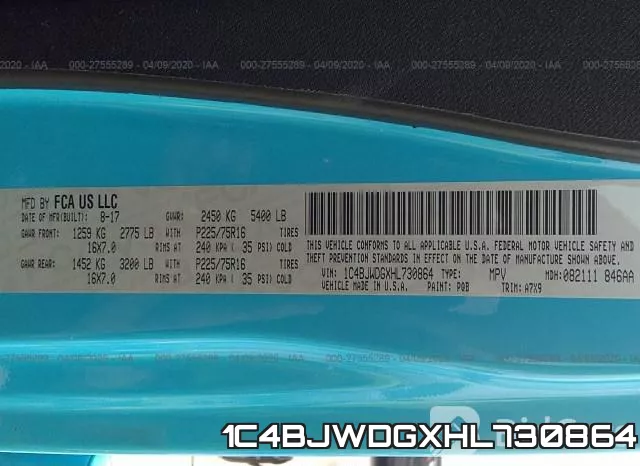 1C4BJWDGXHL730864 фото 10
