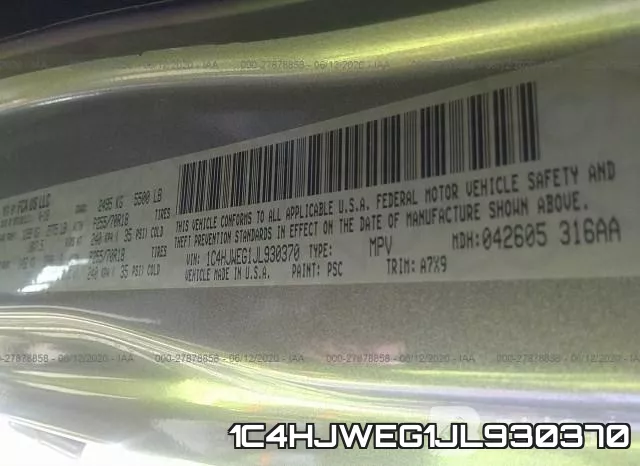 1C4HJWEG1JL930370 фото 10