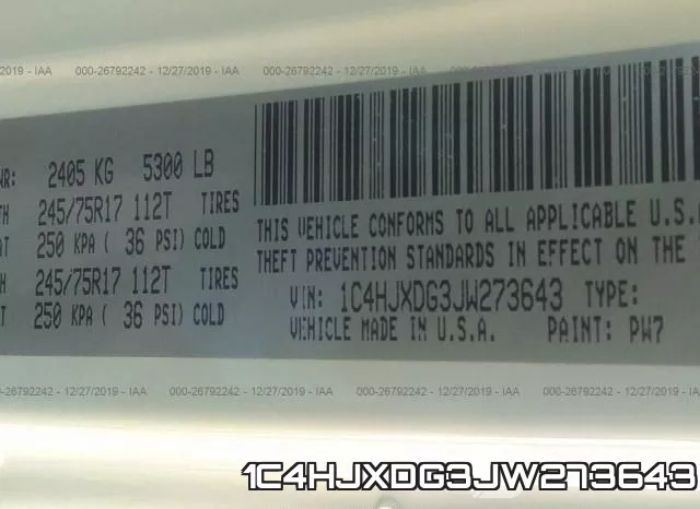 1C4HJXDG3JW273643 фото 10