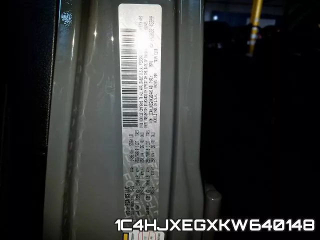 1C4HJXEGXKW640148 фото 2
