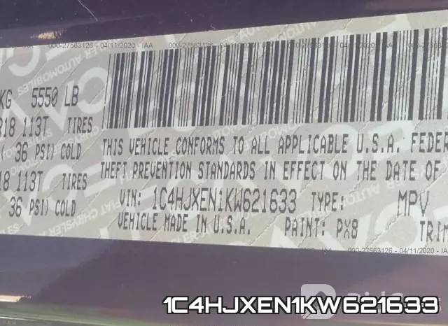 1C4HJXEN1KW621633 фото 10