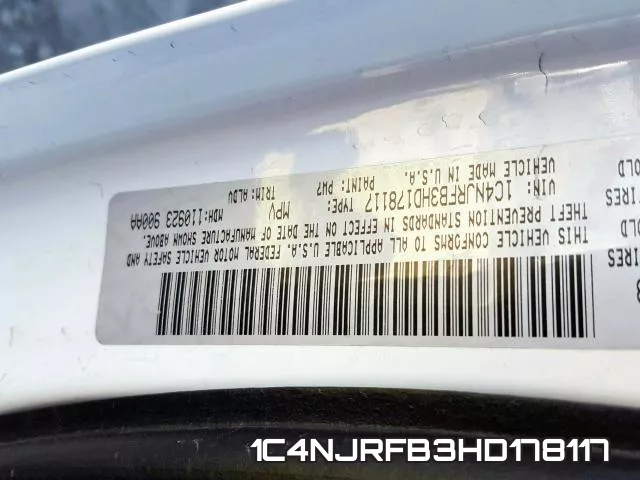 1C4NJRFB3HD178117 фото 2